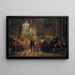 Concert for flute with Frederick the Great at Sanssouci - Adolph von Menzel — framed artwork on a wall