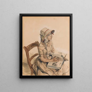 Adolph von Menzel - Frulein Maercker.webp