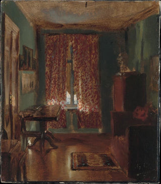 Adolph von Menzel - The Artists Sitting Room in Ritterstrasse.webp