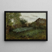 Der Hinterhof - Adolph von Menzel — gerahmtes Bild an der Wand