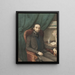 Selbstporträt - Adolphe Hastrel de Rivedoux — gerahmtes Bild an der Wand