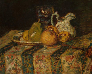 Adolphe Monticelli - Still Life With Fruit And Wine Jug.webp