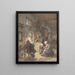 Lire les nouvelles au Weavers Cottage - Adriaen van Ostade — framed artwork on a wall