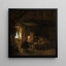 L'Atelier du peintre - Adriaen van Ostade — framed artwork on a wall