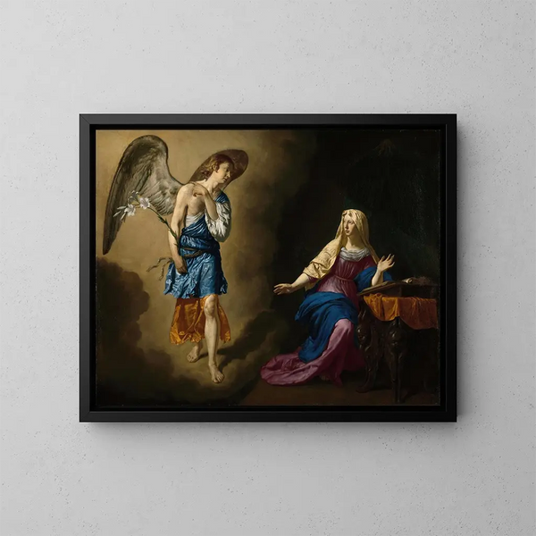 L'Annonciation à la Vierge - Adriaen van de Velde — gerahmtes Bild an der Wand