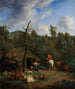 Die Hütte - Adriaen van de Velde — Ansicht des Kunstwerks