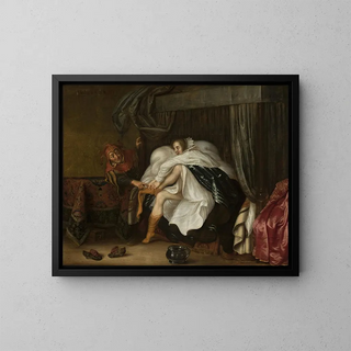 Adriaen van de Venne - Woman and a jester.webp