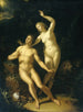 God holds Adam and Eve responsible - Adriaen van der Werff — artwork view