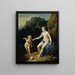Venus and Cupid - Adriaen van der Werff — framed artwork on a wall