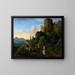 Civitella - Adrian Ludwig Richter — framed artwork on a wall