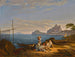 Die Bucht von Neapel, Capri darüber - Adrian Ludwig Richter — Ansicht des Kunstwerks