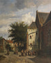 Hinter der westlichen Kirche von Enkhuizen - Adrianus Eversen — Ansicht des Kunstwerks
