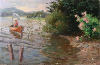 Adrienne von Ptting - Dame im Ruderboot am Wrthersee.webp