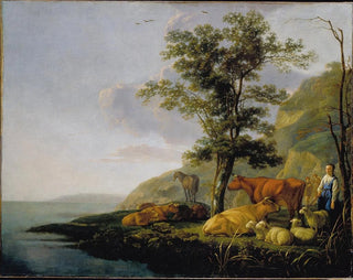 Aelbert Cuyp - Cattle near a River.webp