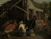 Paare beim Liebesspiel in einer Landpension - Aert Pietersz — Ansicht des Kunstwerks