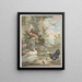 Dindon et autres oiseaux près des ruines classiques d'un parc - Aert Schouman — gerahmtes Bild an der Wand