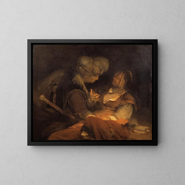 Juda und Tamar - Aert de Gelder — gerahmtes Bild an der Wand
