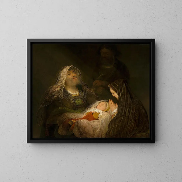 Cantique de Siméon - Aert de Gelder — gerahmtes Bild an der Wand