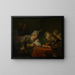 Il banchetto di Ahasuerus - Aert de Gelder — quadro incorniciato alla parete