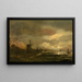 Paesaggio al chiaro di luna - Aert van der Neer — quadro incorniciato alla parete