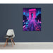 Poster Cyberpunk von Paris - Arc de Triomphe