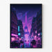 Poster Cyberpunk di Parigi - La Torre Eiffel