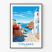 Vintage Cyclades Greece Poster