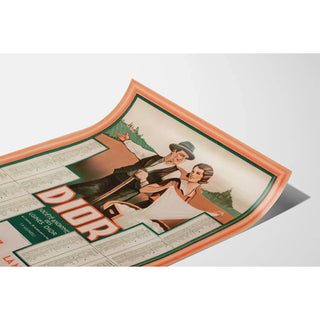 Affiche Dior – Publicité vintage pour engrais et lessives