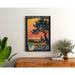 Poster Hauteville-sur-Mer vintage – Bagni di mare vicino a Granville