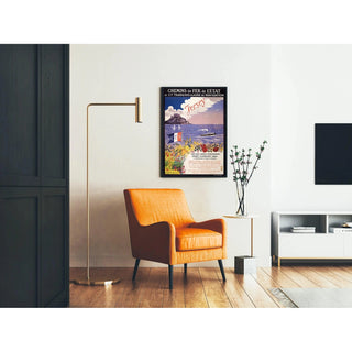 Affiche Jersey vintage – Traversées maritimes vers les îles anglo-normandes