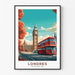 Poster Londra Vintage