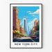 Poster New York City USA Vintage