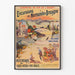 Vintage-Poster Normandie Bretagne – Zugfahrten (um 1900)