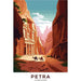 Poster Petra Giordania Vintage