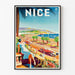 Poster Promenade des Anglais a Nizza Vintage