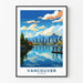 Poster Vancouver Vintage con le sue montagne