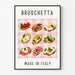 Poster Dekoration Küche - Bruschetta