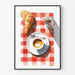 Poster Dekoration Küche - Café Croissant