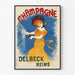 Poster pubblicitario vintage - Champagne Delbeck