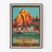 Poster valle del Mosa in Belgio Vintage