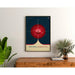 Vintage NASA Poster - Deep Space Atomic Clock Red 2017
