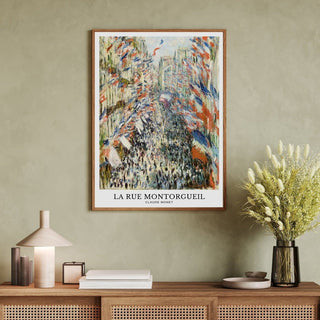 Affiches Paris - La Rue Montorgueil - Claude Monet