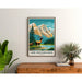 Vintage-Poster der kanadischen Rocky Mountains