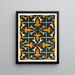 decorative tile plaques from the Afghan Border Commission Pl 14 - Afghan Border Commission — framed artwork on a wall