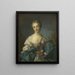 Ritratto di una giovane donna - Dopo Jean-Marc Nattier — quadro incorniciato alla parete