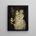 Ritratto di una dama con i suoi figli - Dopo Thomas Gainsborough — quadro incorniciato alla parete