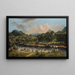 Ansicht des Flusses Roseau, Dominica - Agostino Brunias — gerahmtes Bild an der Wand