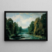 Berglandschaft - Agustín de Riancho — gerahmtes Bild an der Wand