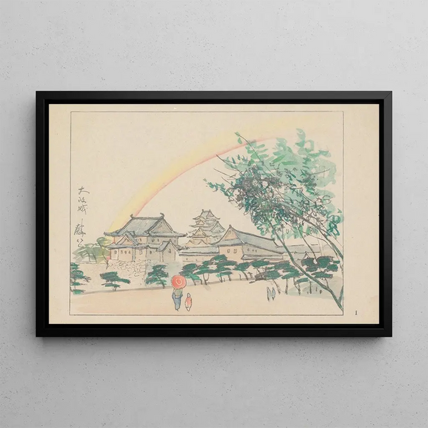 Akamatsu Rinsaku - Osaka Castle built by Toyotomi Hideyoshi in 1585 AD.webp