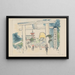 Temple Shitennoji painting built by Prince Shotoku in 587 AD - Akamatsu Rinsaku — framed artwork on a wall